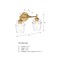 Designers Fountain Summer Jazz 16 in. 2-Light Brushed Gold Vanity Light with Clear Glass Shades for Bathrooms D310M-2B-BG - alternate 3